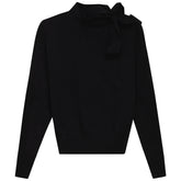 GEM TIE NECK SWEATER